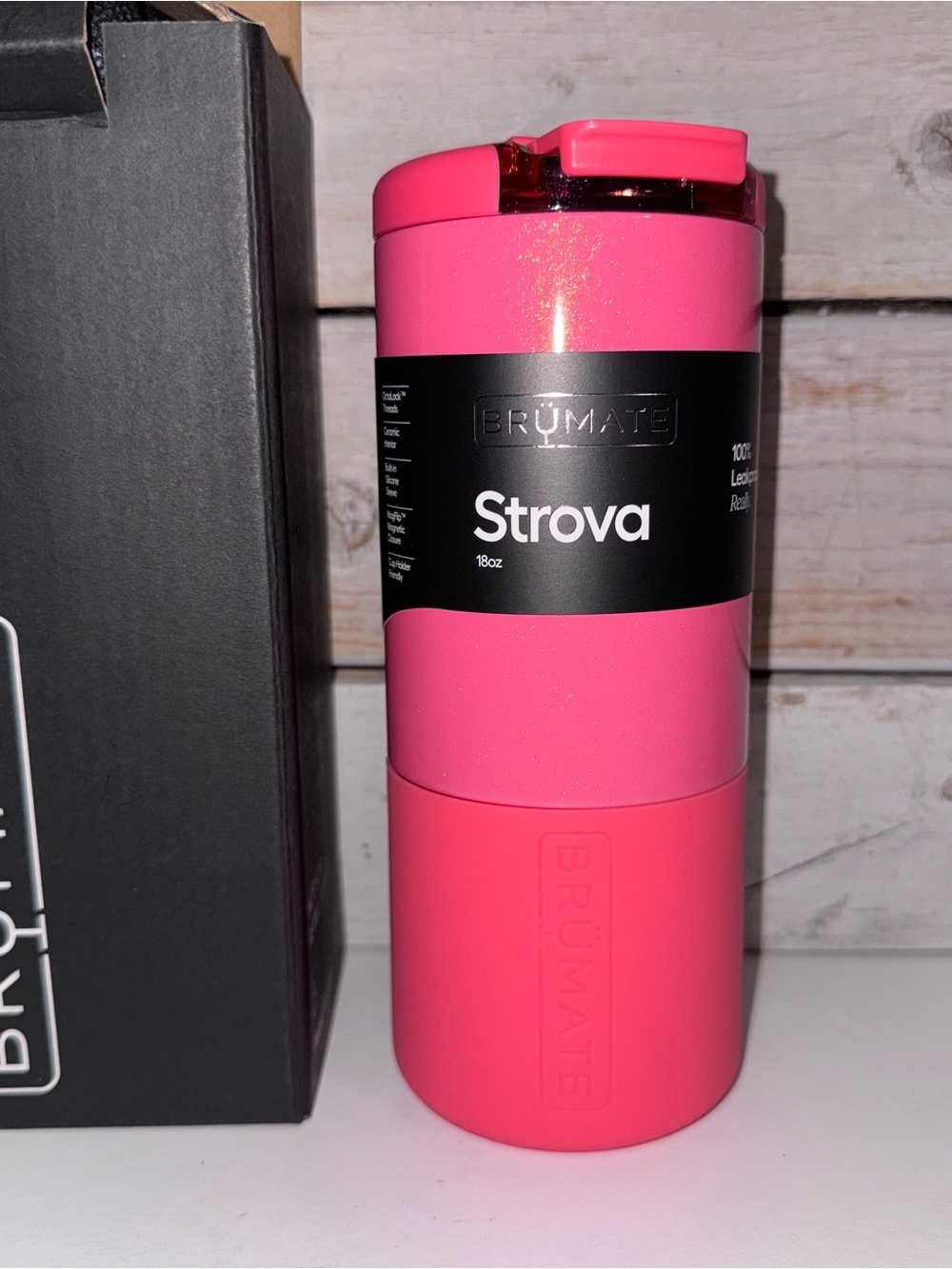 Brumate 18oz STROVA Tumbler - Coral Shimmer - NWT